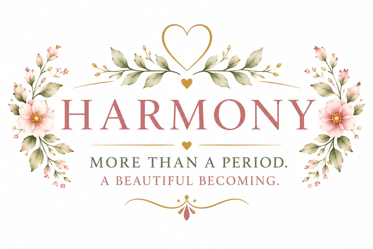 Harmony — More than a period. A beautiful becoming.